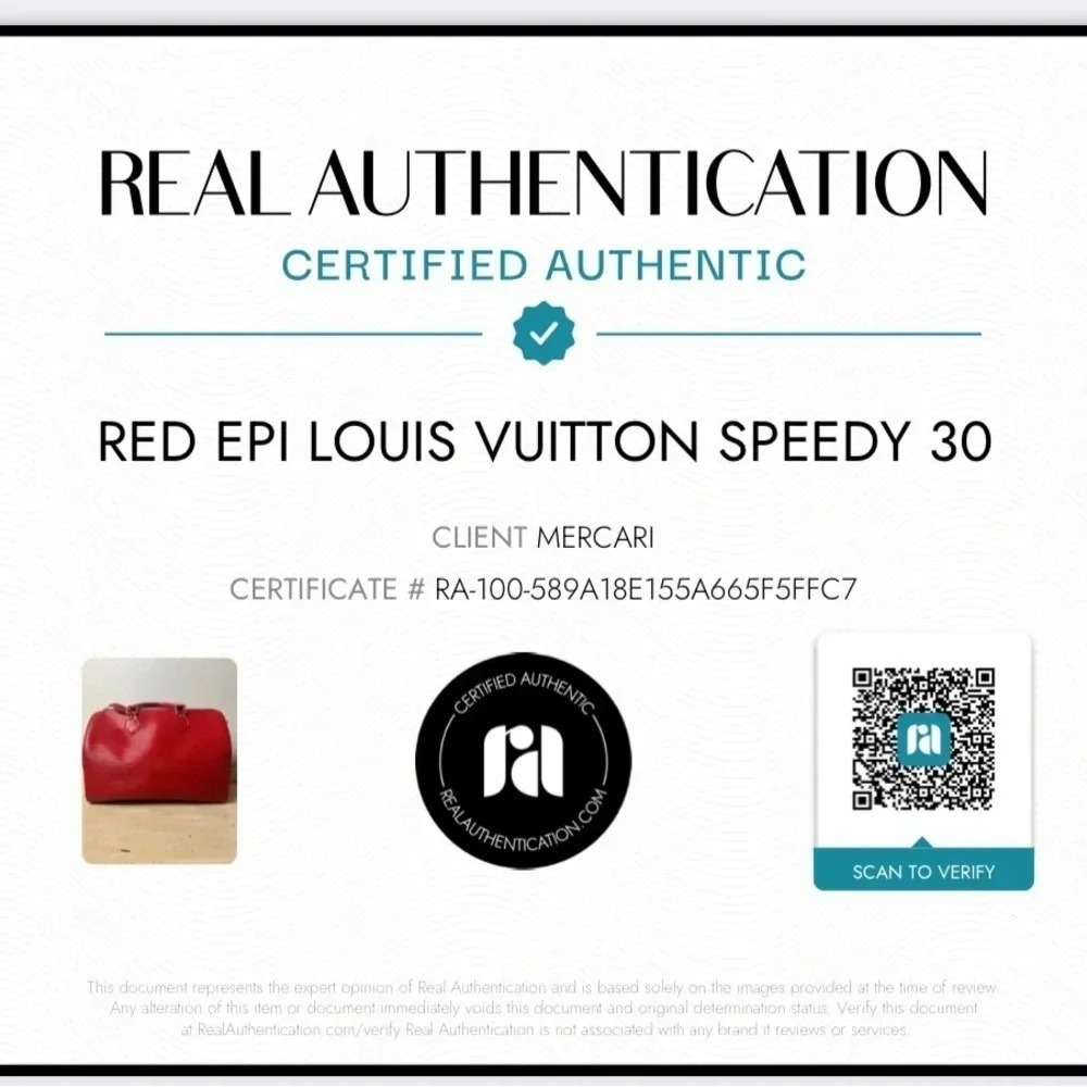 Authentic Red Epi Louis Vuitton Speedy 30‎ - Picture 16 of 16